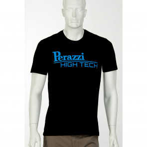 PERAZZI T-SHIRT HIGH-TECH-Schwarz-Blau-L